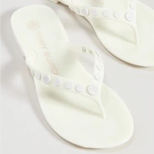 NIB Tory Burch Studded Jelly Thongs